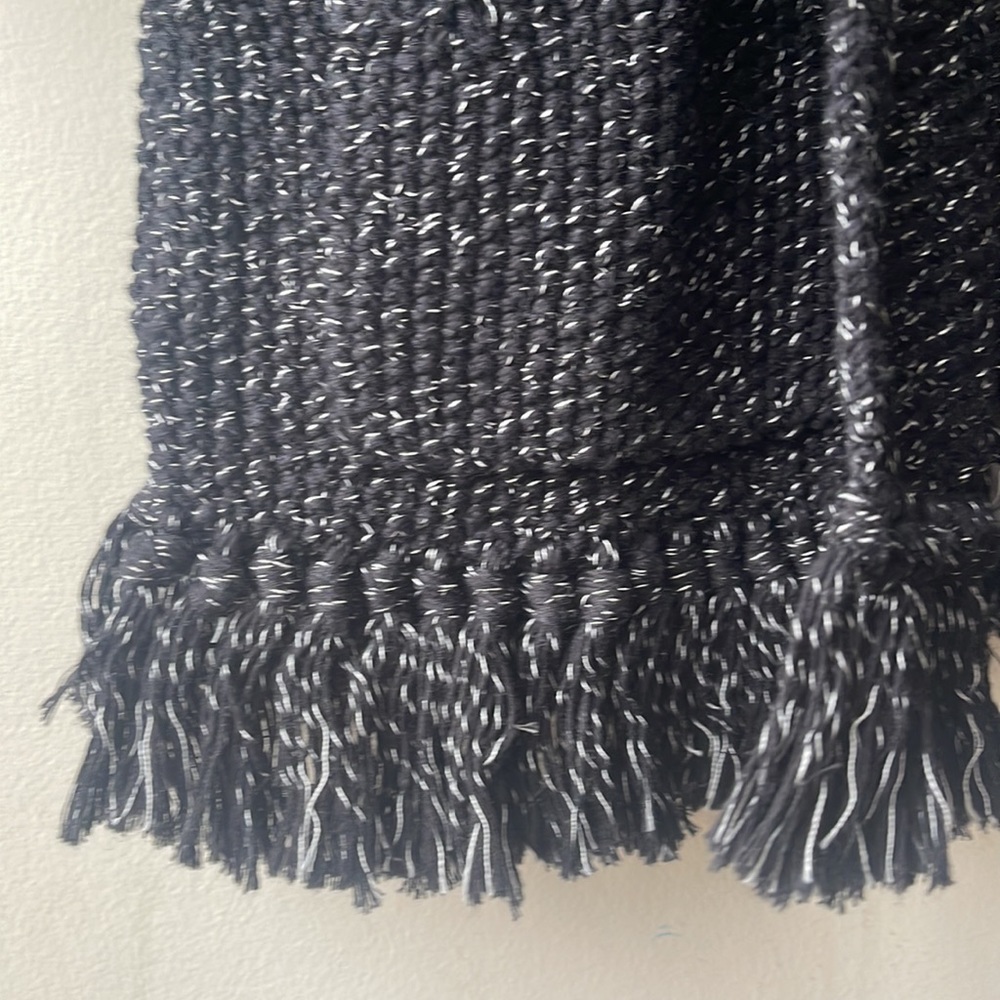 MADEWELL Memento Fringe Open Cardigan Sweater Blogger Favorite Black Size XS - Picture 7 of 9